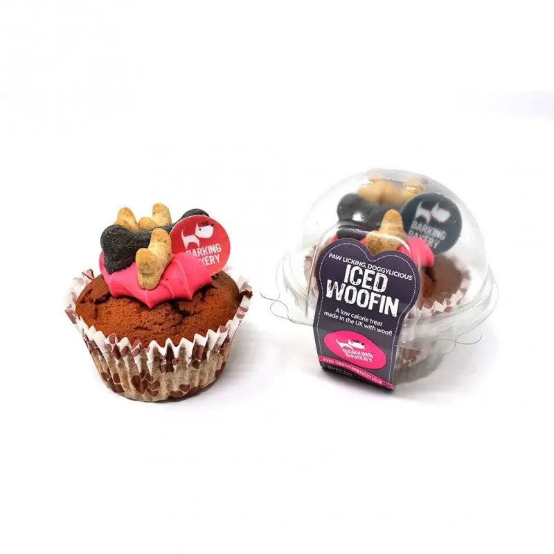 The Barkin Bakery Vanilla Woofin Met Roze Glazuur