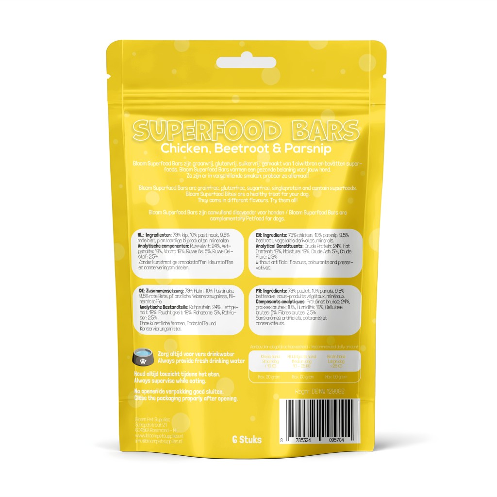 Bloom Superfood Bars – Chicken, Parsnip, Beetroot